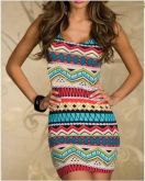 Vestido estampa etnica